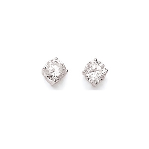 CZRCST - Round White CZ Stud