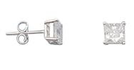 CZSQCST - Square White CZ Stud