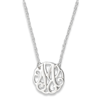 N0123-18 : 'M' Monogram Necklace