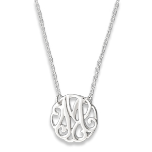 N0123-18 : 'M' Monogram Necklace